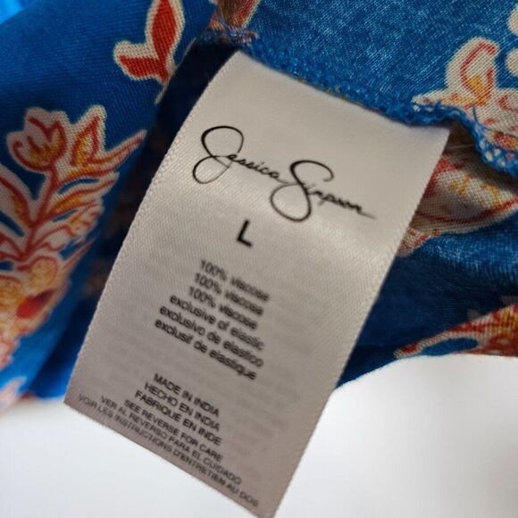 NWT JESSICA SIMPSON TOP & SKIRT PAIR FLORAL SUMMER OUTFIT SIZE M / L - Picture 14 of 16